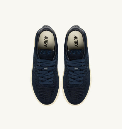 AUTRY MEDALIST EASEKNIT LOW SNEAKERS IN SPACE BLUE KNIT