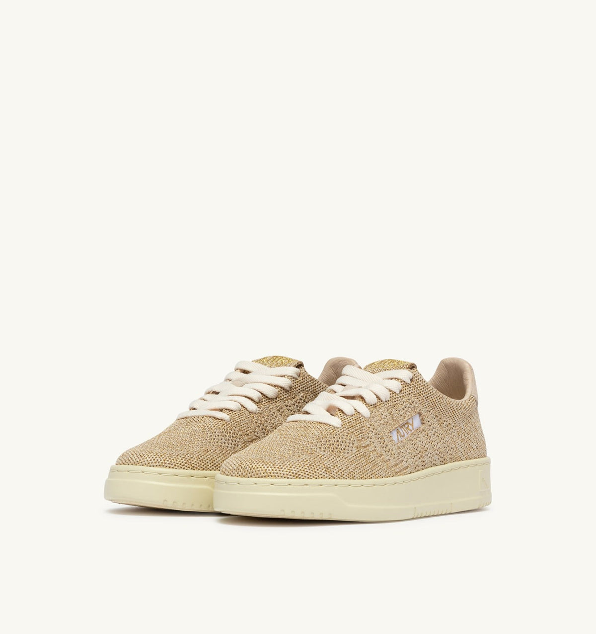 AUTRY MEDALIST EASEKNIT LOW SNEAKERS IN PLATINUM KNIT