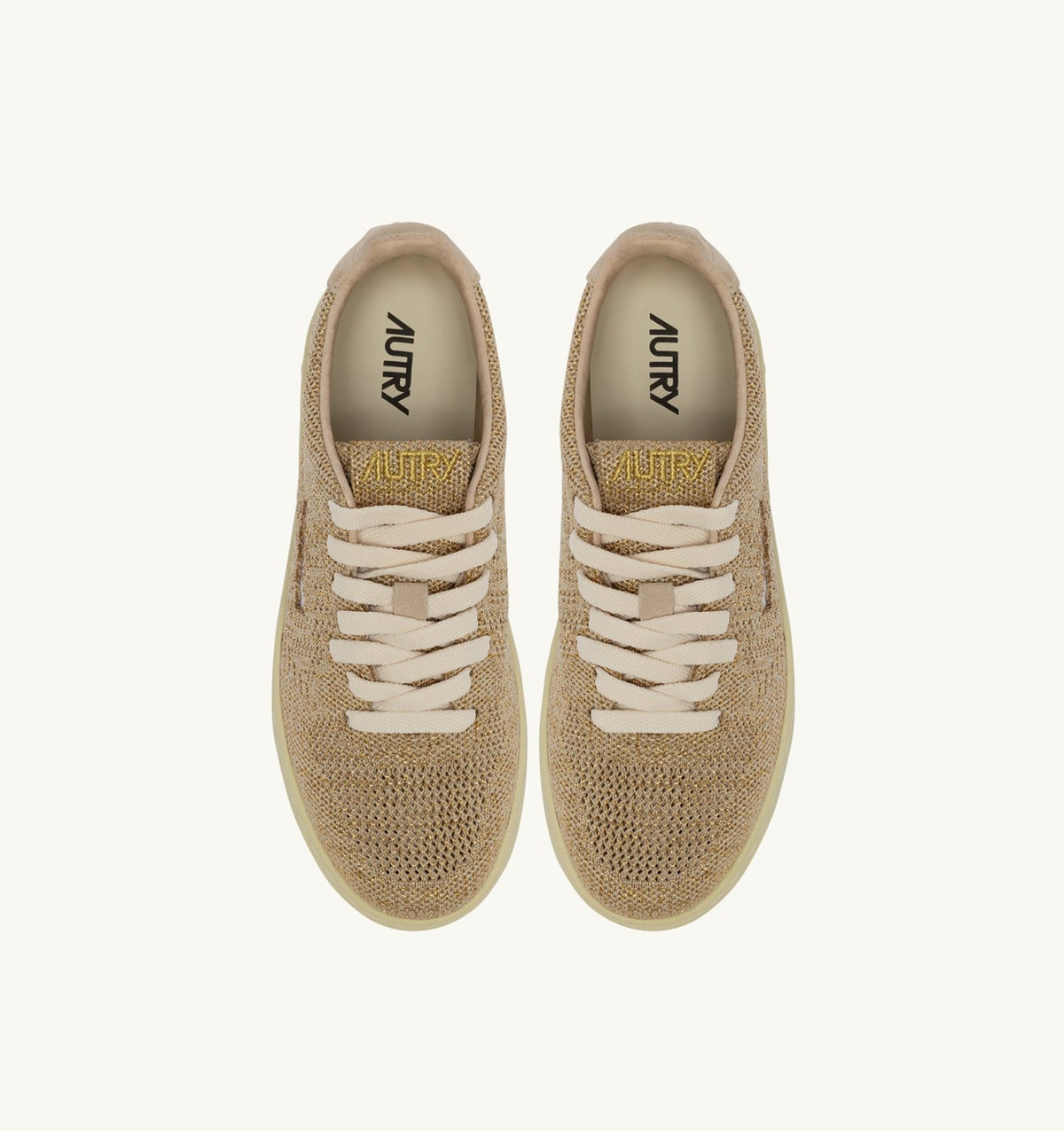 AUTRY MEDALIST EASEKNIT LOW SNEAKERS IN PLATINUM KNIT