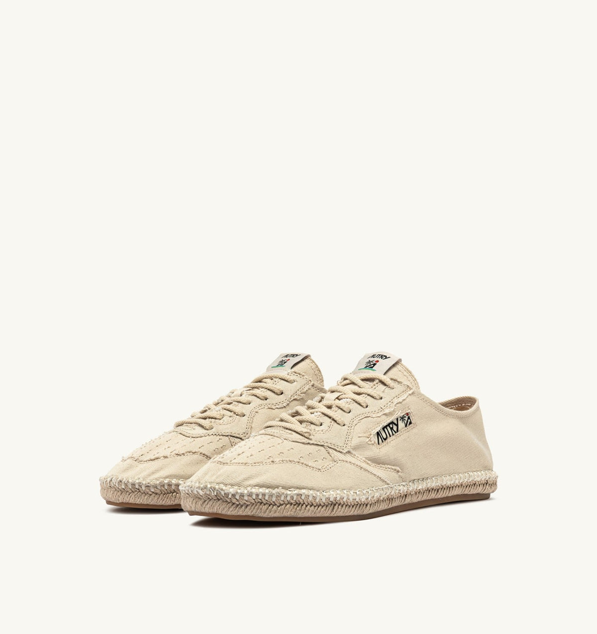 AUTRY SANDY ESPADRILLES IN IVORY CANVAS