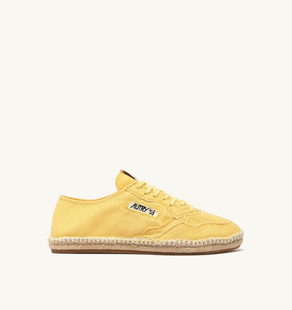 AUTRY SANDY ESPADRILLES IN PASTEL YELLOW CANVAS