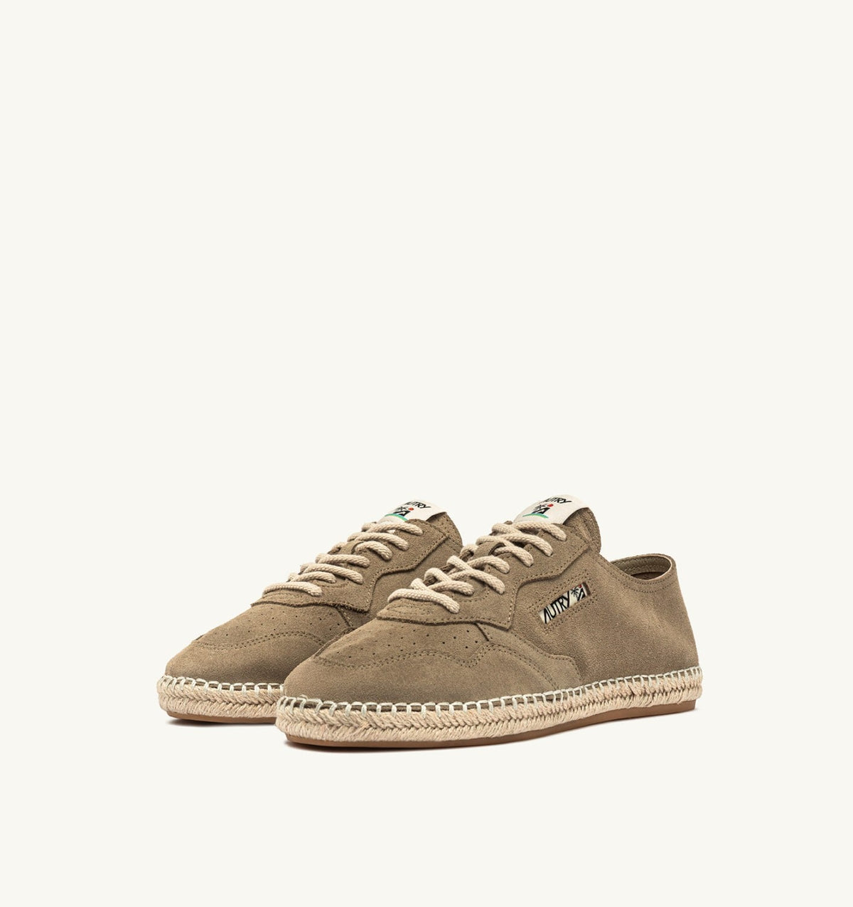 AUTRY SANDY ESPADRILLES IN TAOS TAUPE SUEDE