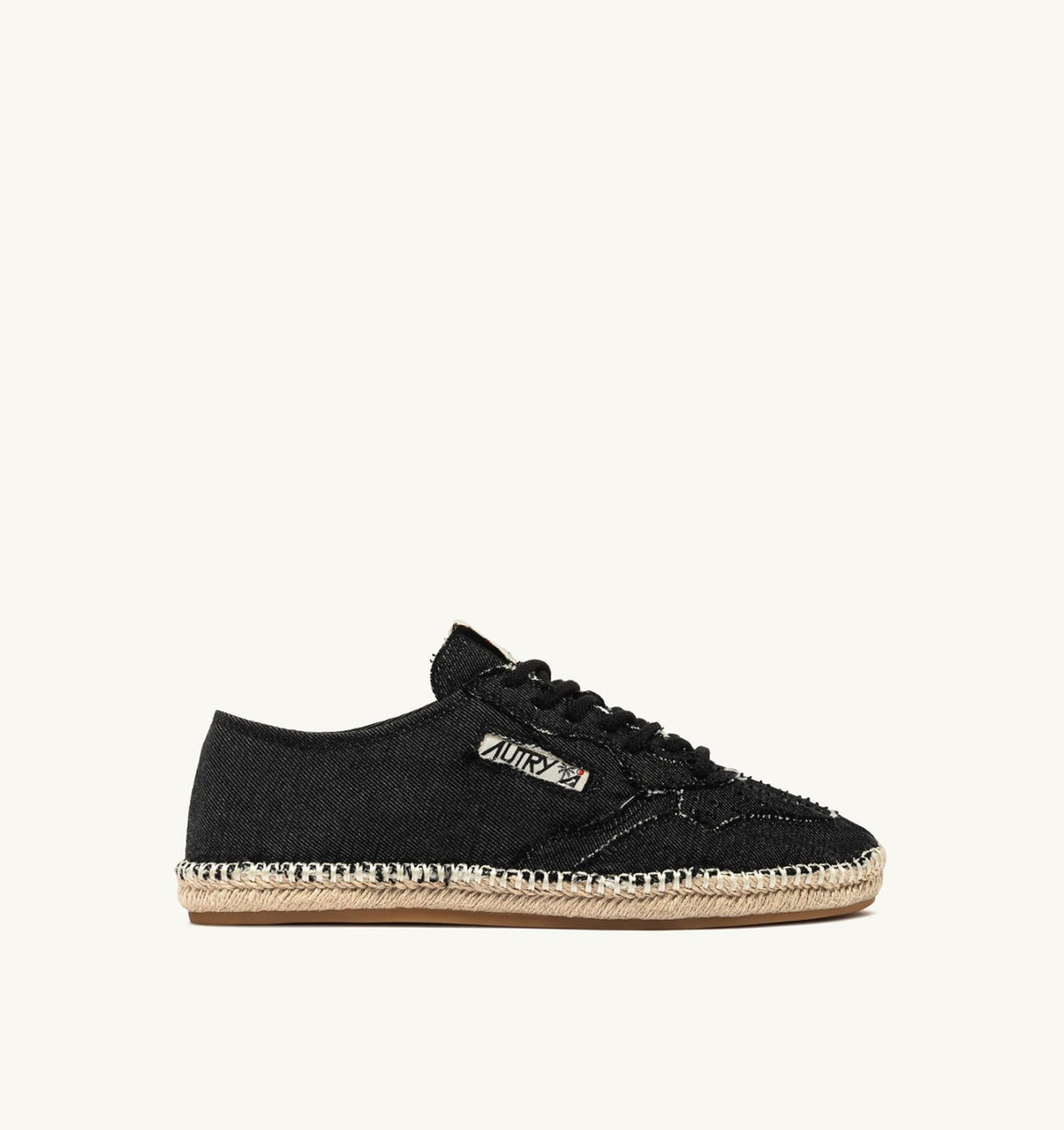 AUTRY SANDY ESPADRILLES IN BLACK CANVAS