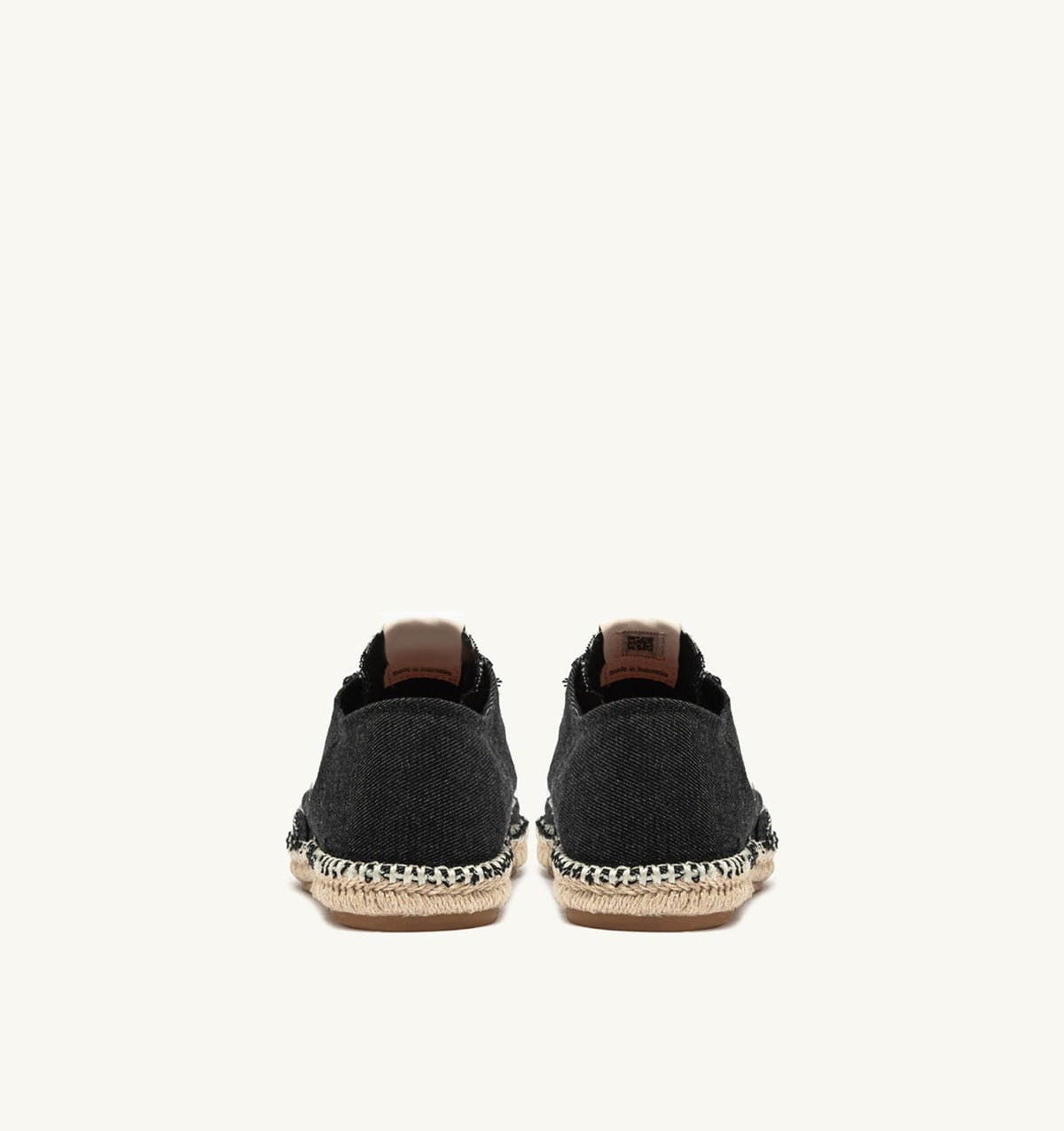 AUTRY SANDY ESPADRILLES IN BLACK CANVAS