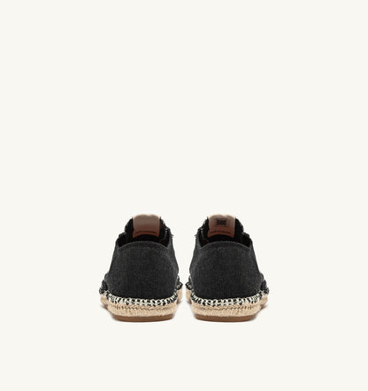 AUTRY SANDY ESPADRILLES IN BLACK CANVAS