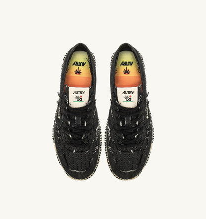 AUTRY SANDY ESPADRILLES IN BLACK CANVAS
