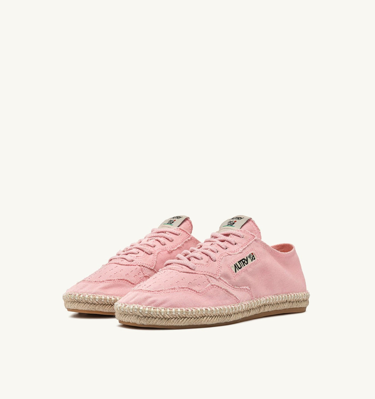 AUTRY SANDY ESPADRILLES IN PINK CANVAS