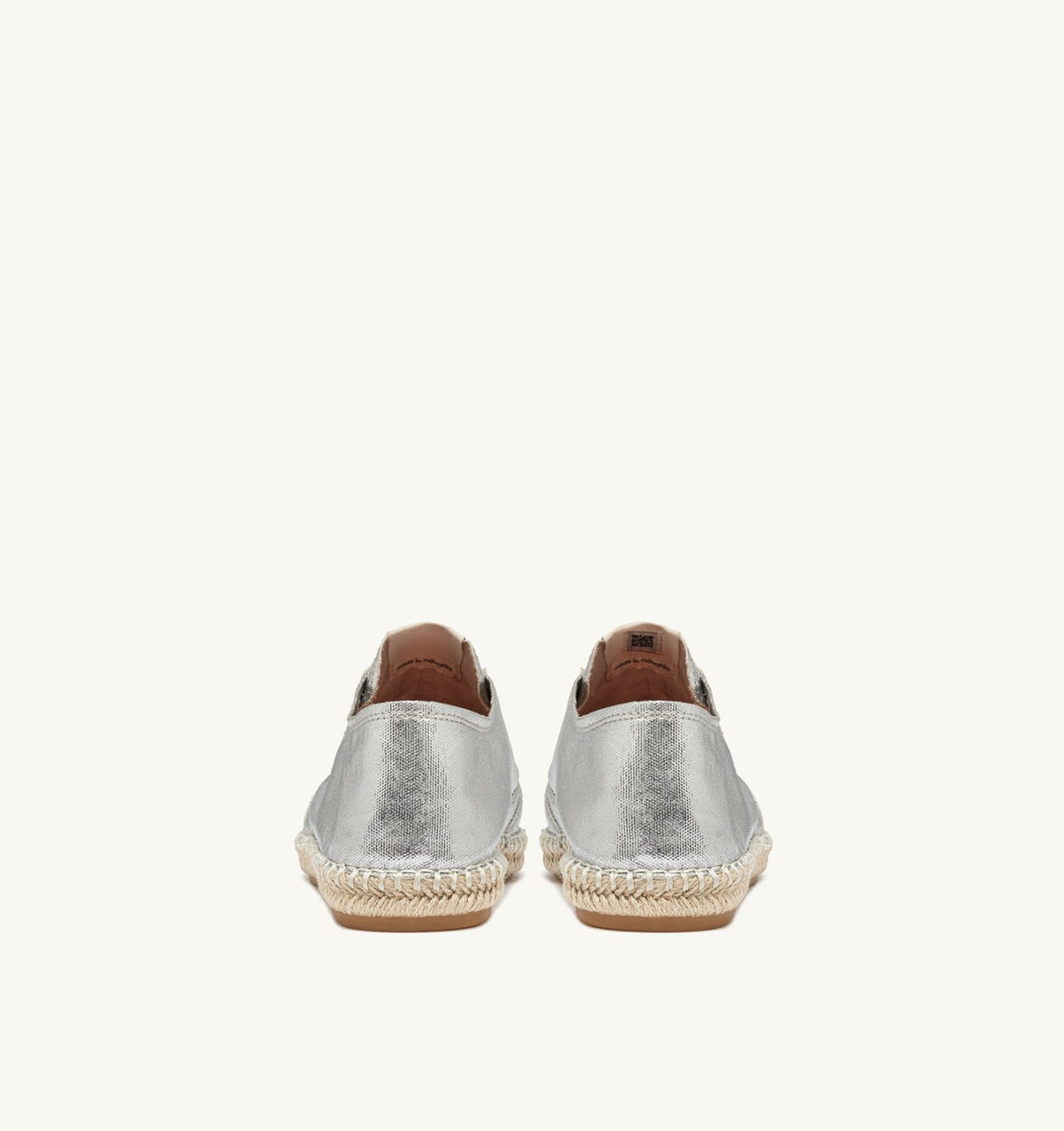 AUTRY SANDY ESPADRILLES IN SILVER CANVAS