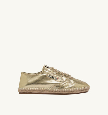 AUTRY SANDY ESPADRILLES IN GOLD CANVAS