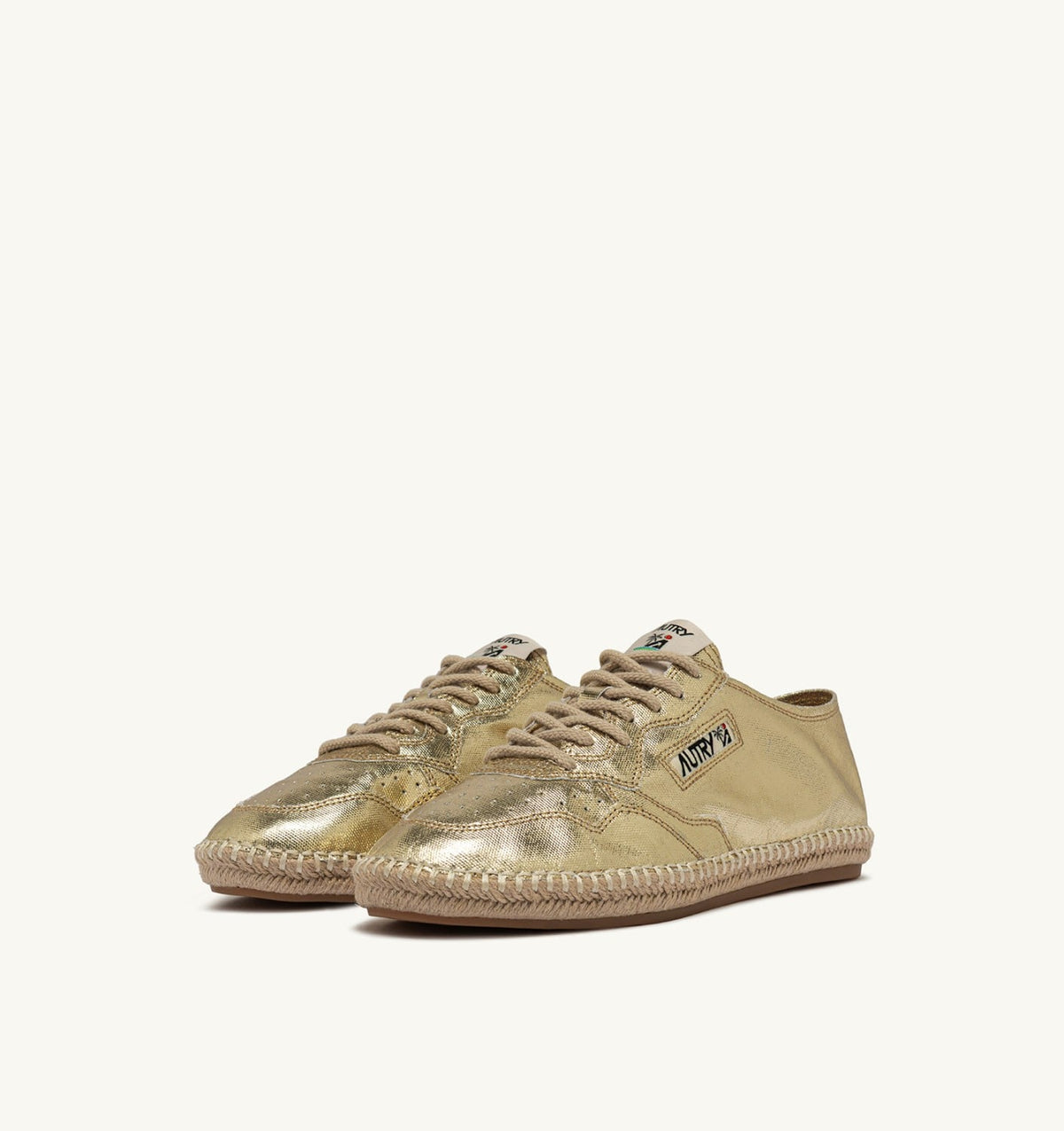 AUTRY SANDY ESPADRILLES IN GOLD CANVAS