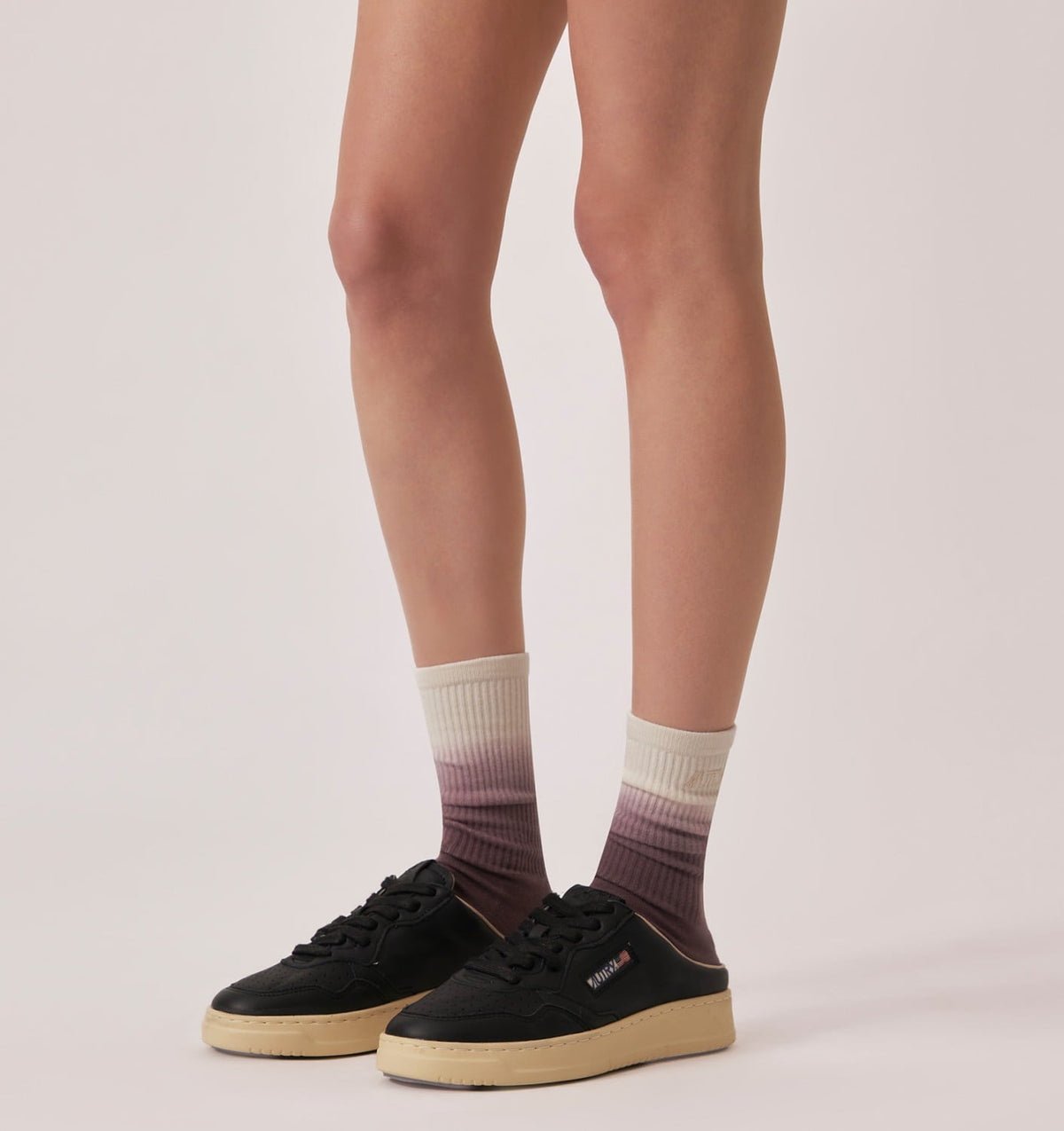 AUTRY MEDALIST MULE SNEAKERS IN NAPA LEATHER COLOR BLACK