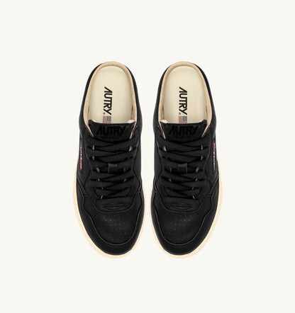 AUTRY MEDALIST MULE SNEAKERS IN NAPA LEATHER COLOR BLACK
