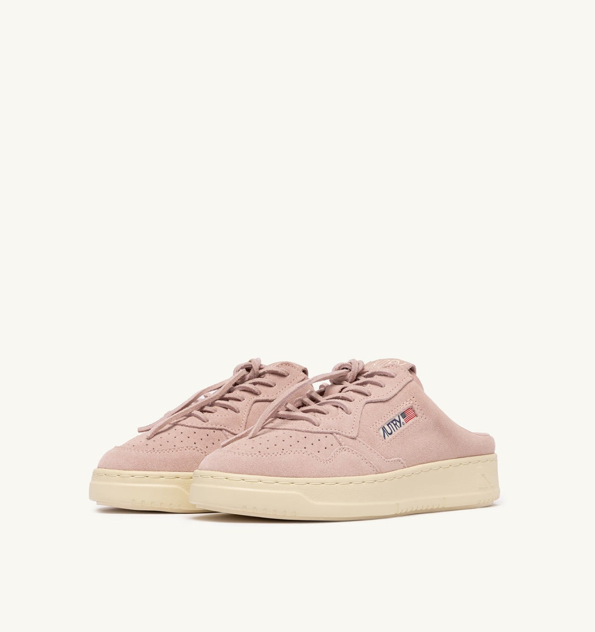AUTRY MEDALIST MULE SNEAKERS IN SILK SUEDE