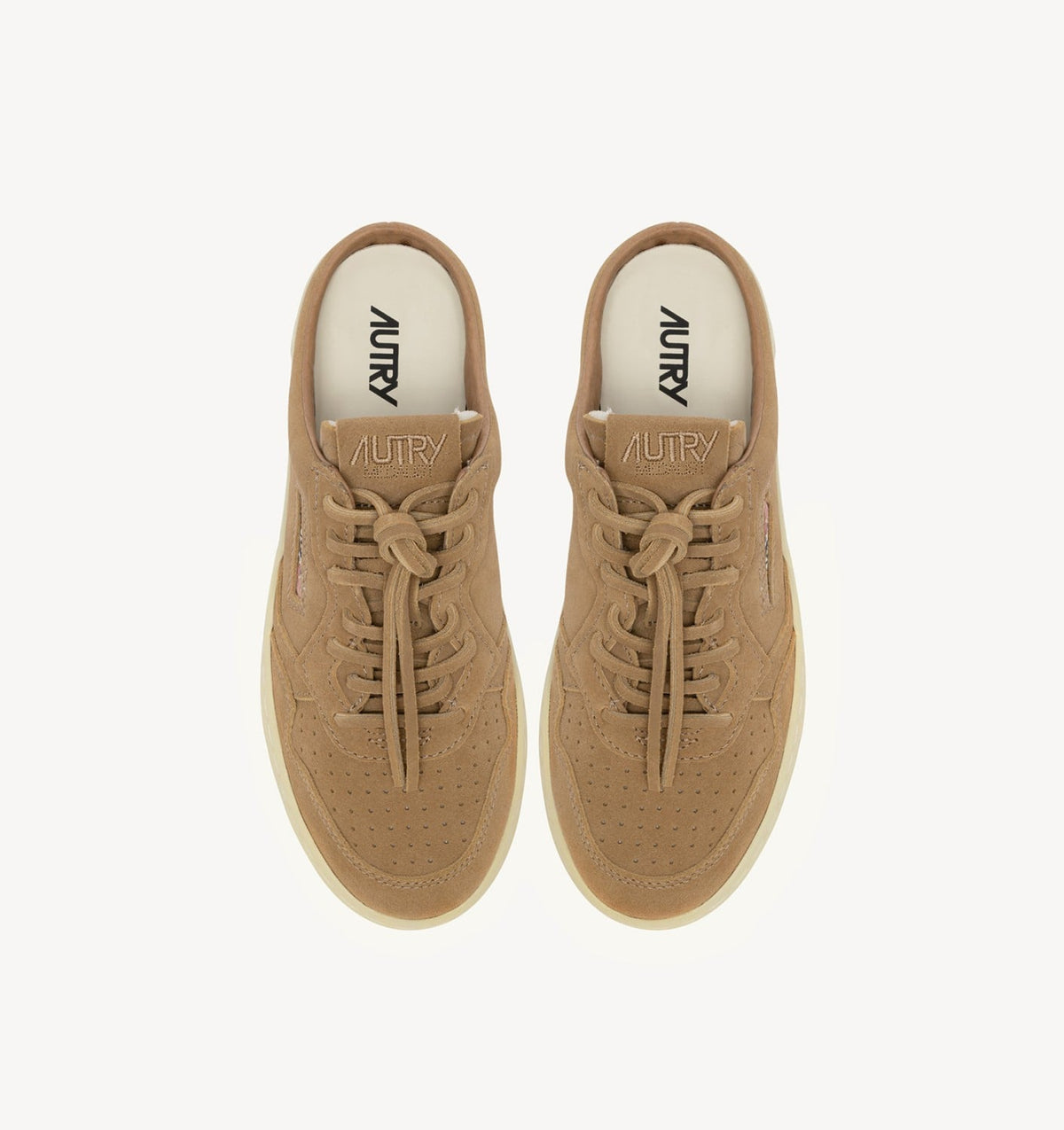 AUTRY MEDALIST MULE SNEAKERS IN COPPER SUEDE