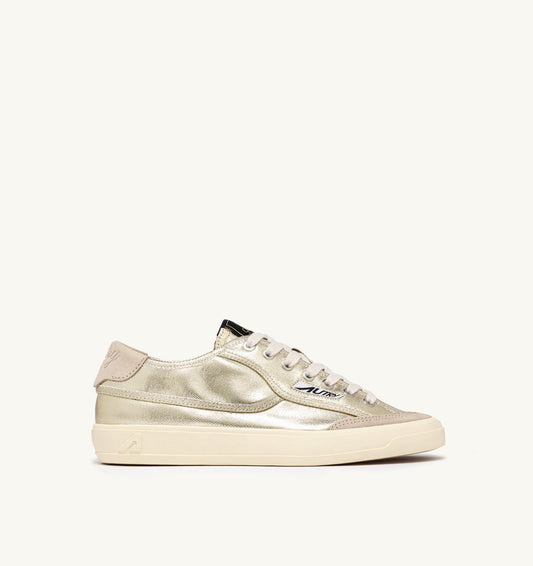 AUTRY WINDSCAPE LOW SNEAKERS IN PLATINUM CANVAS