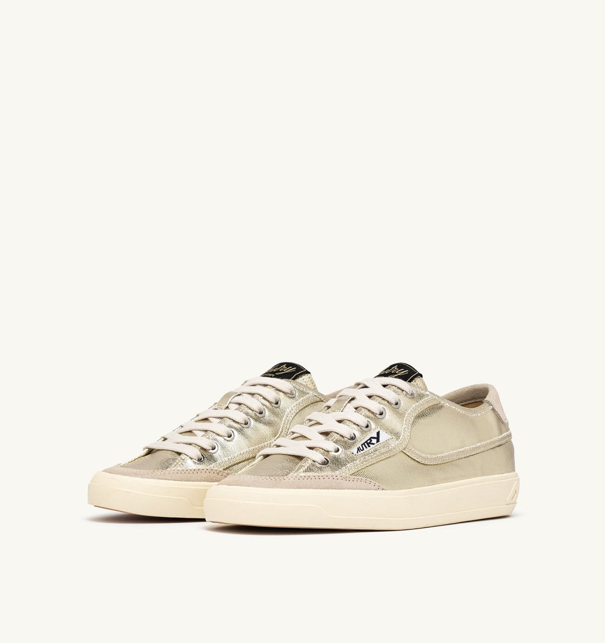 AUTRY WINDSCAPE LOW SNEAKERS IN PLATINUM CANVAS