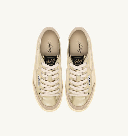 AUTRY WINDSCAPE LOW SNEAKERS IN PLATINUM CANVAS