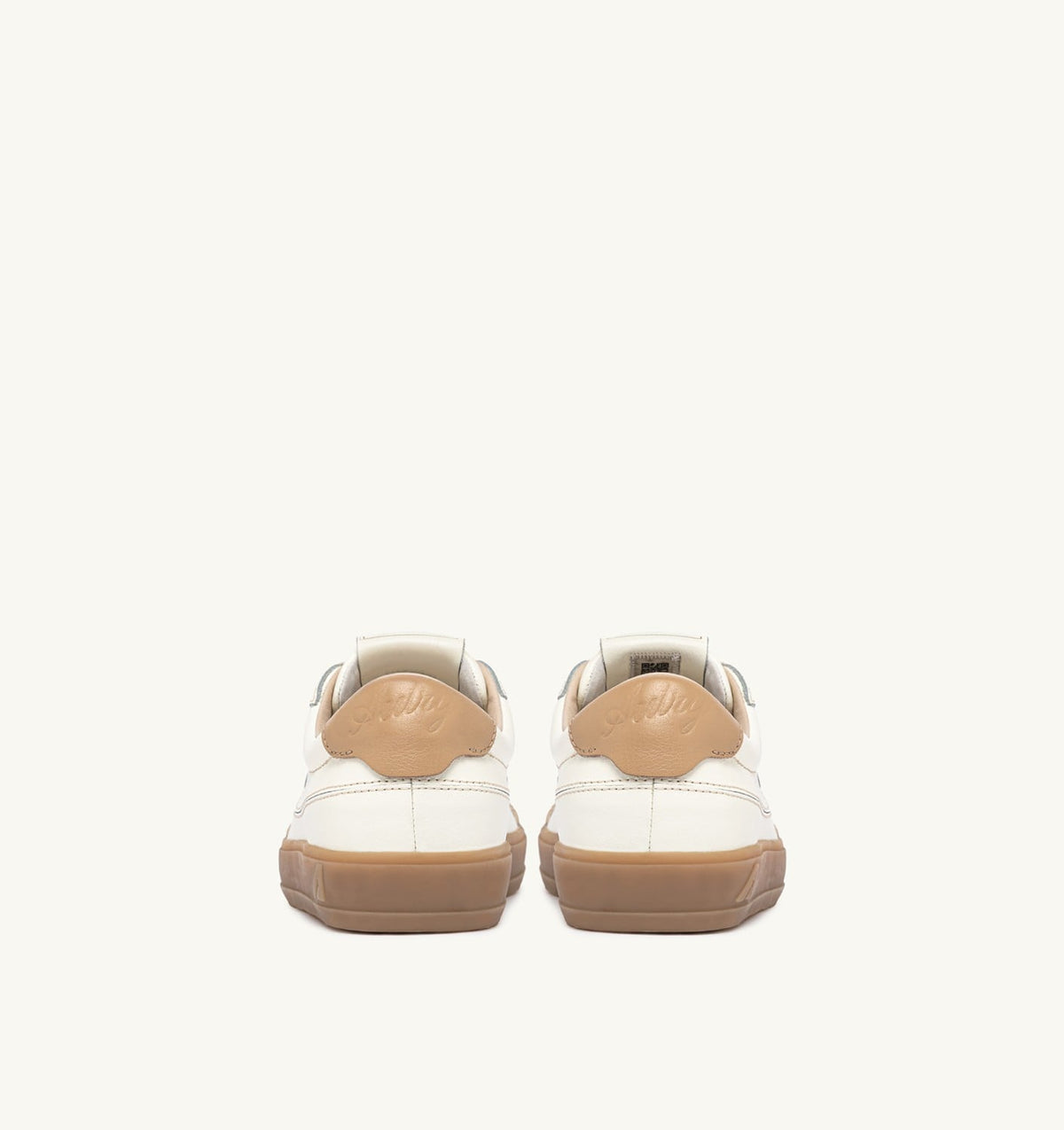 AUTRY WINDSCAPE LOW SNEAKERS IN MARSHMALLOW AND TAN LEATHER