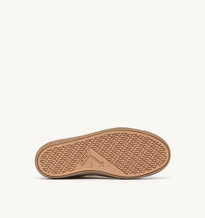 AUTRY WINDSCAPE LOW SNEAKERS IN MARSHMALLOW AND TAN LEATHER