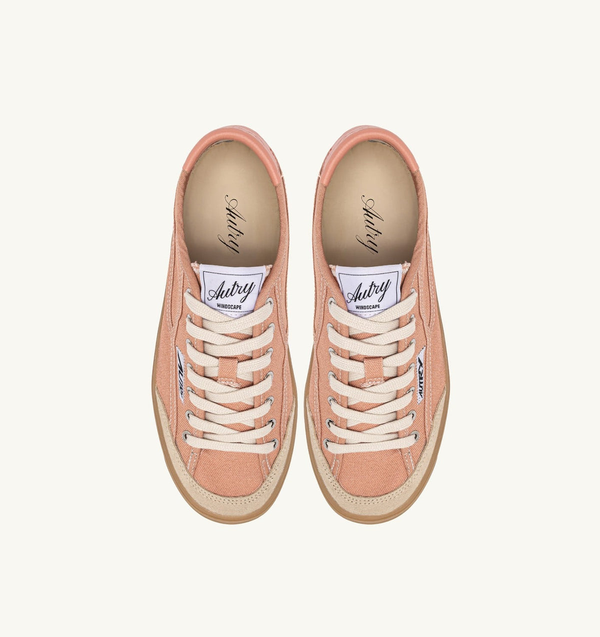 AUTRY WINDSCAPE LOW SNEAKERS IN CLAY CANVAS