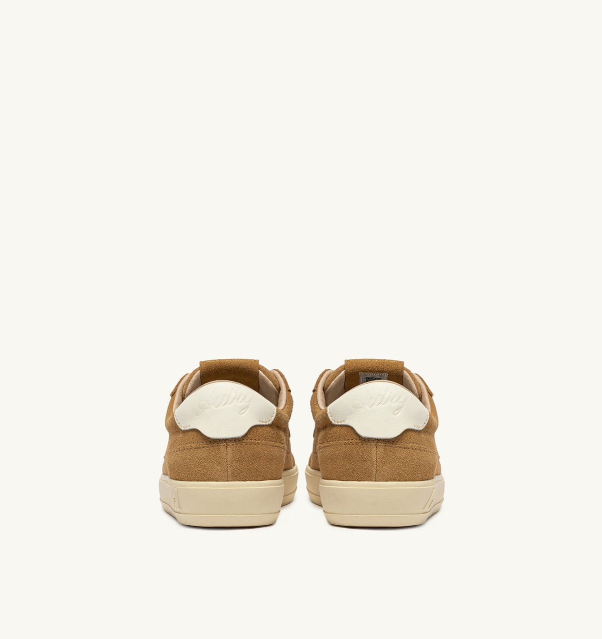 AUTRY WINDSCAPE LOW SNEAKERS IN COPPER BROWN AND MARSHMALLOW SUEDE