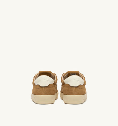 AUTRY WINDSCAPE LOW SNEAKERS IN COPPER BROWN AND MARSHMALLOW SUEDE