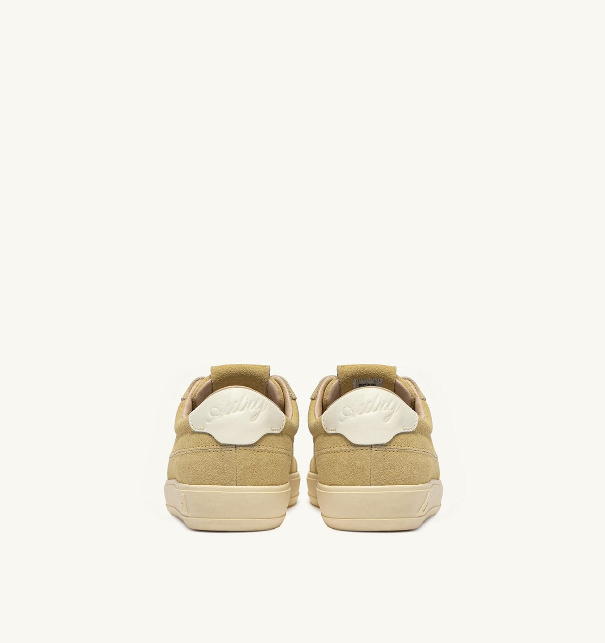 AUTRY WINDSCAPE LOW SNEAKERS IN STRAW AND MARSHMALLOW SUEDE