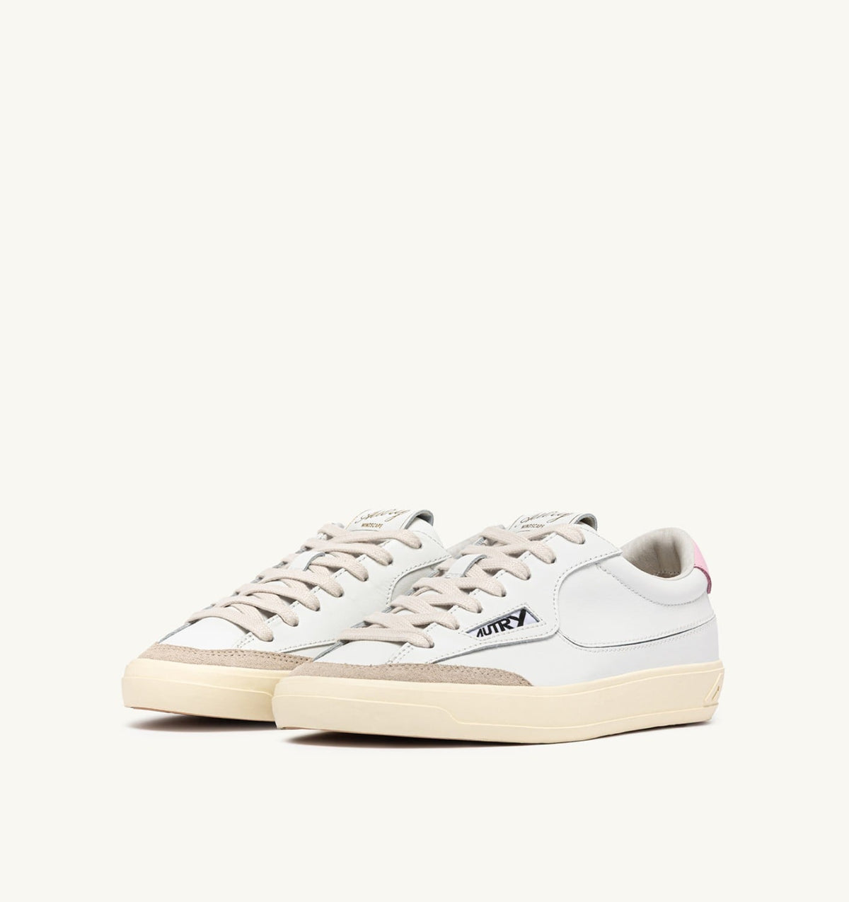 AUTRY WINDSCAPE LOW SNEAKERS IN WHITE AND FAIRY TALE LEATHER