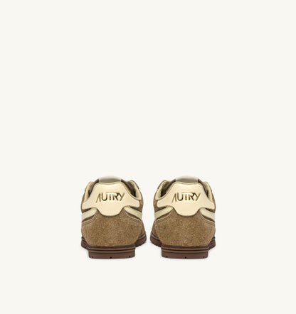 AUTRY WINDSPIN SNEAKERS IN COURO AND RUTABAGA SUEDE AND LEATHER