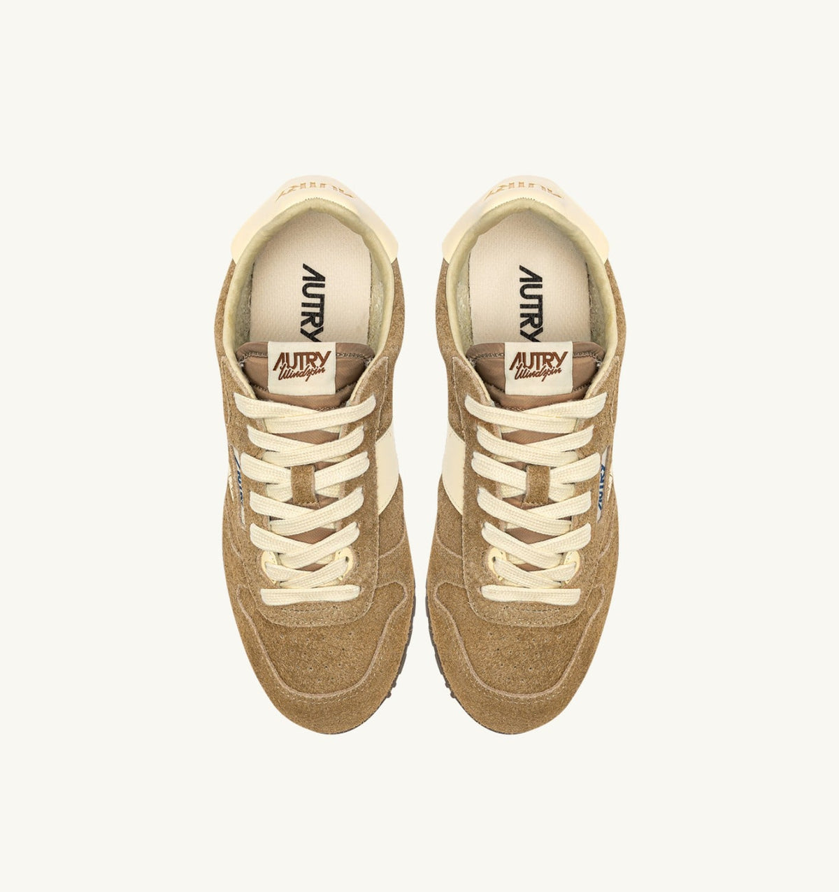 AUTRY WINDSPIN SNEAKERS IN COURO AND RUTABAGA SUEDE AND LEATHER