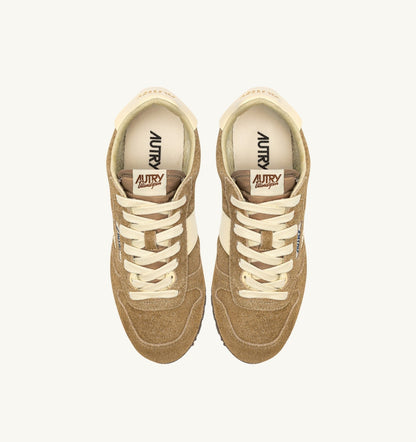 AUTRY WINDSPIN SNEAKERS IN COURO AND RUTABAGA SUEDE AND LEATHER