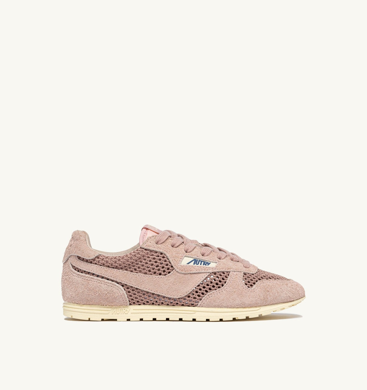 AUTRY WINDSPIN SNEAKERS IN SILK MESH AND SUEDE