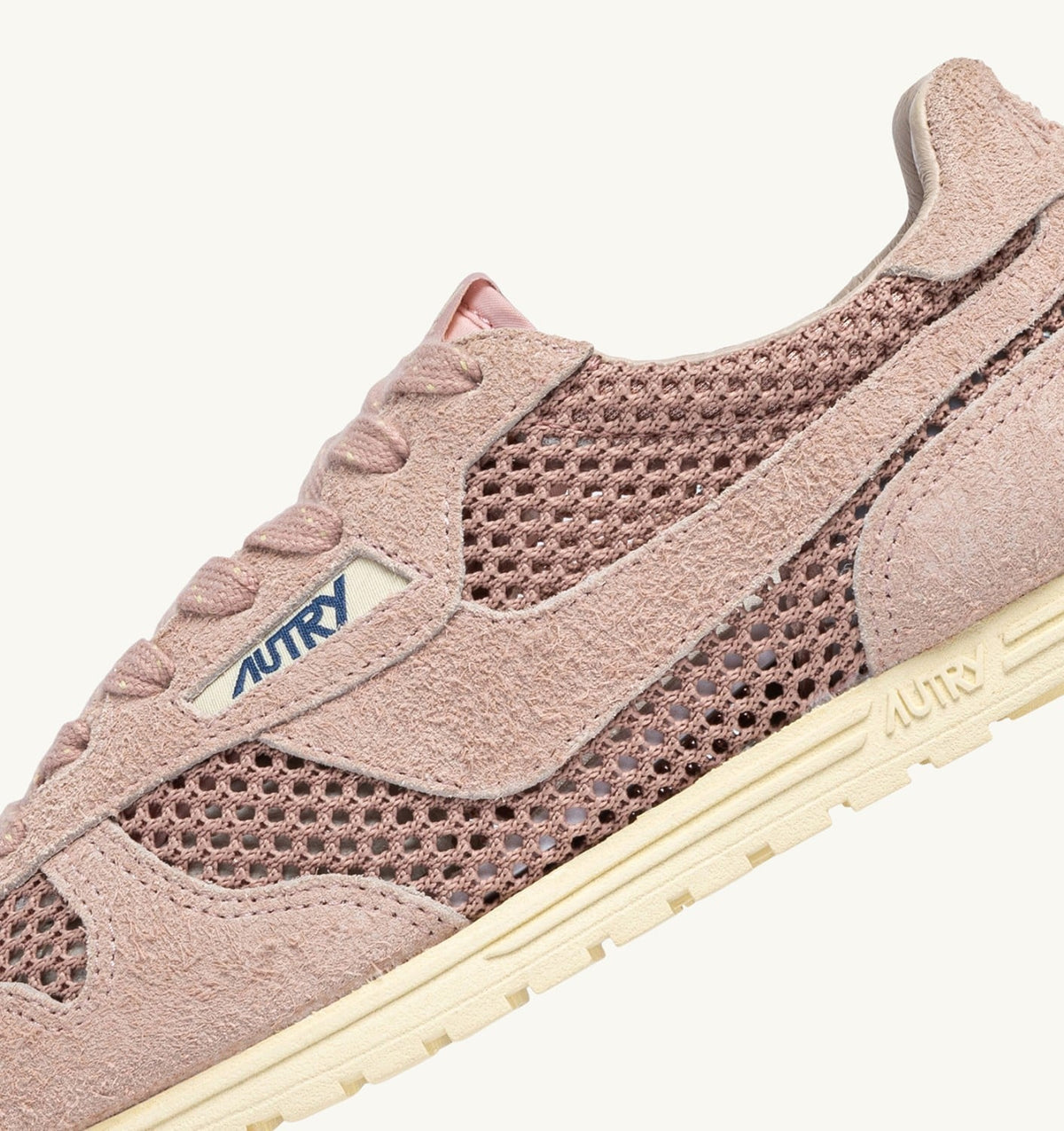 AUTRY WINDSPIN SNEAKERS IN SILK MESH AND SUEDE
