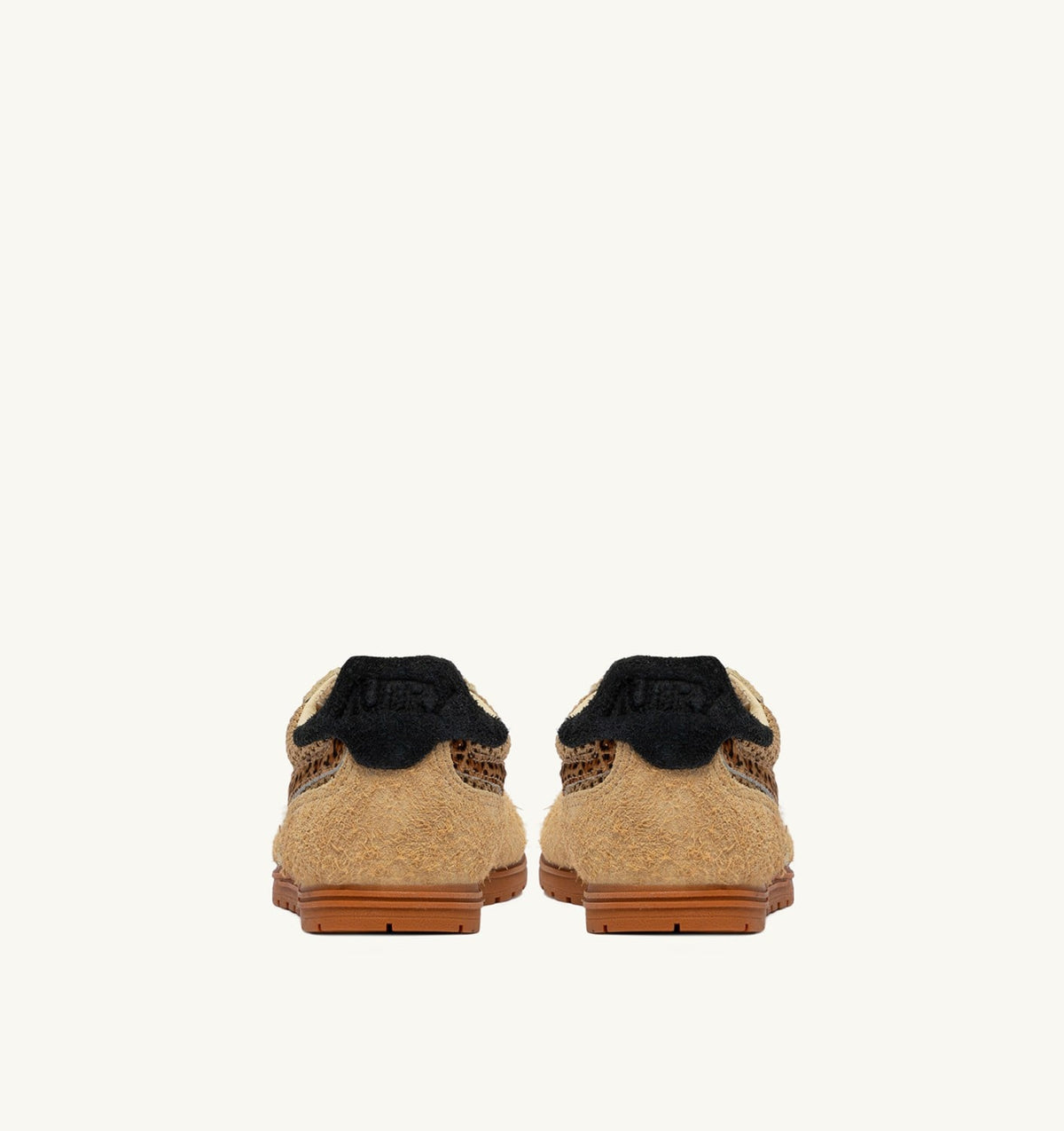 AUTRY WINDSPIN SNEAKERS IN TRENCH LEOPARD AND BLACK MESH AND SUEDE