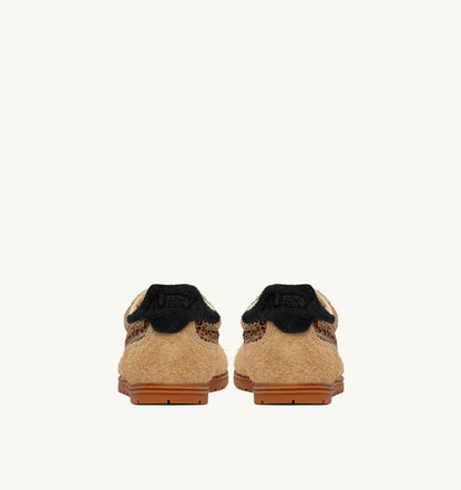 AUTRY WINDSPIN SNEAKERS IN TRENCH LEOPARD AND BLACK MESH AND SUEDE
