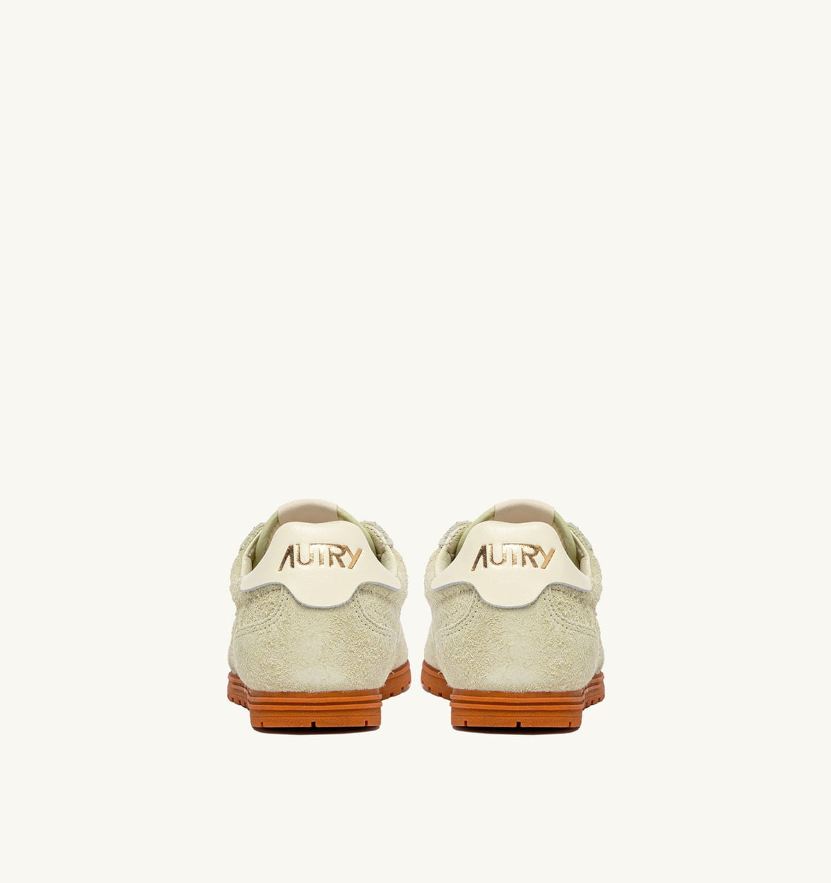AUTRY SNEAKERS WINDSPIN IN BUTTER WHITE SUEDE