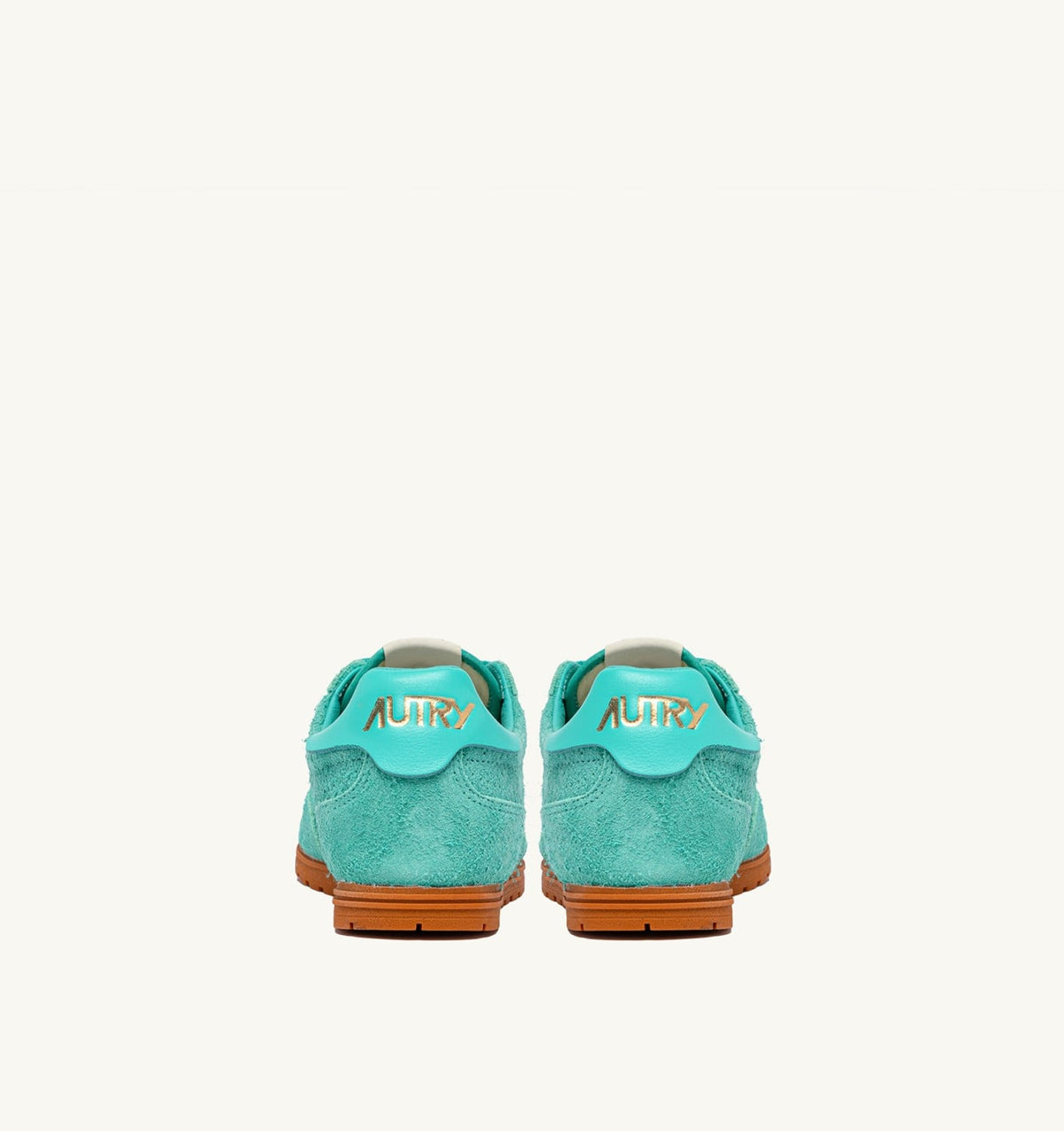 AUTRY SNEAKERS WINDSPIN IN TURQUOISE SUEDE