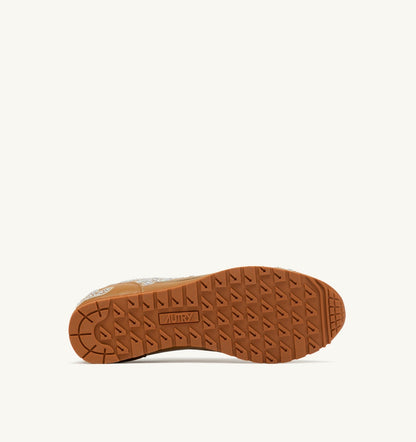 AUTRY WINDSPIN SNEAKERS IN EARTH LEATHER WITH DECORATIONS