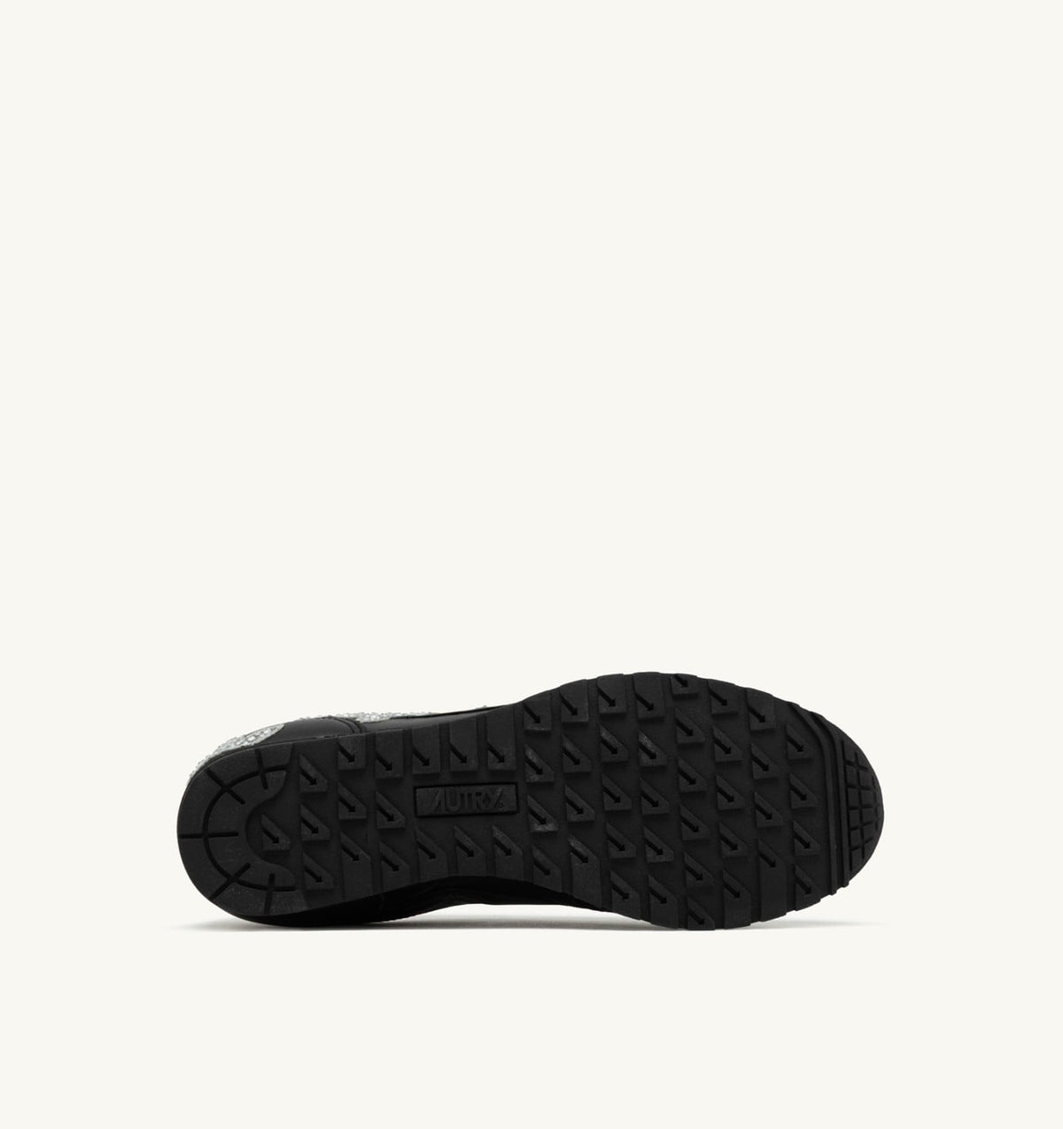 AUTRY WINDSPIN SNEAKERS IN BLACK LEATHER WITH DECORATIONS