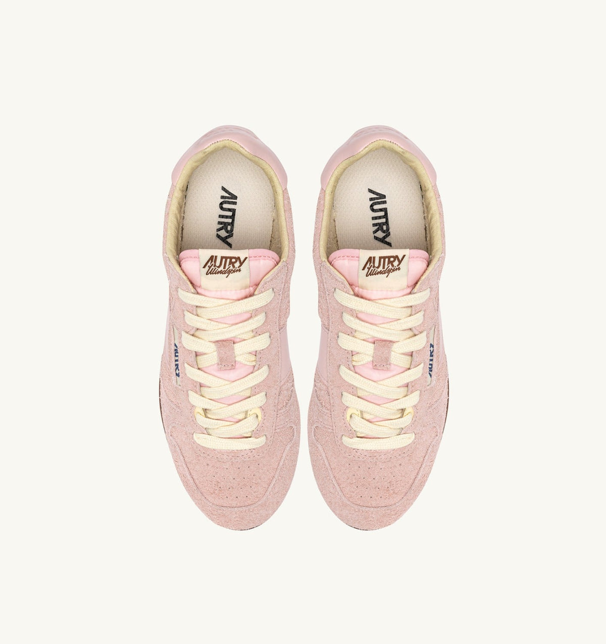 AUTRY WINDSPIN SNEAKERS IN ROSEMARY SUEDE AND LEATHER