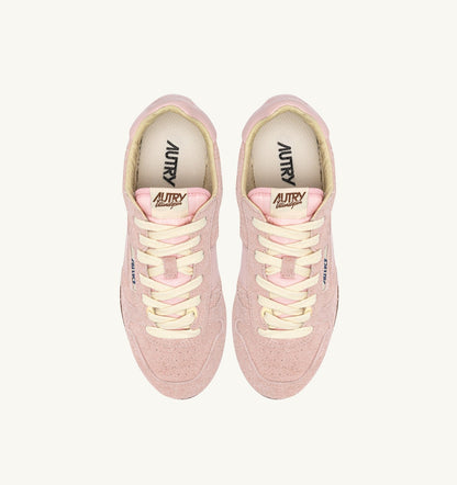 AUTRY WINDSPIN SNEAKERS IN ROSEMARY SUEDE AND LEATHER