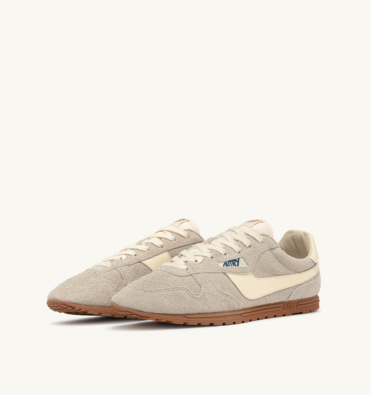 AUTRY SNEAKERS WINDSPIN IN SUEDE AND LEATHER COLOR WIFE AND RUTABAGA