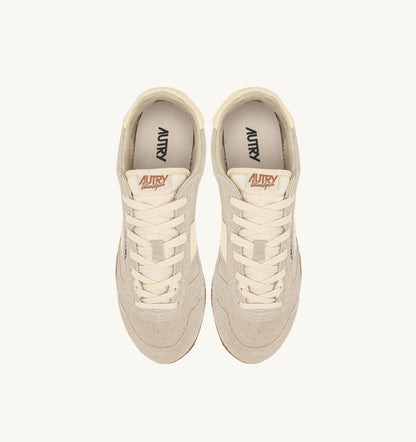 AUTRY SNEAKERS WINDSPIN IN SUEDE AND LEATHER COLOR WIFE AND RUTABAGA