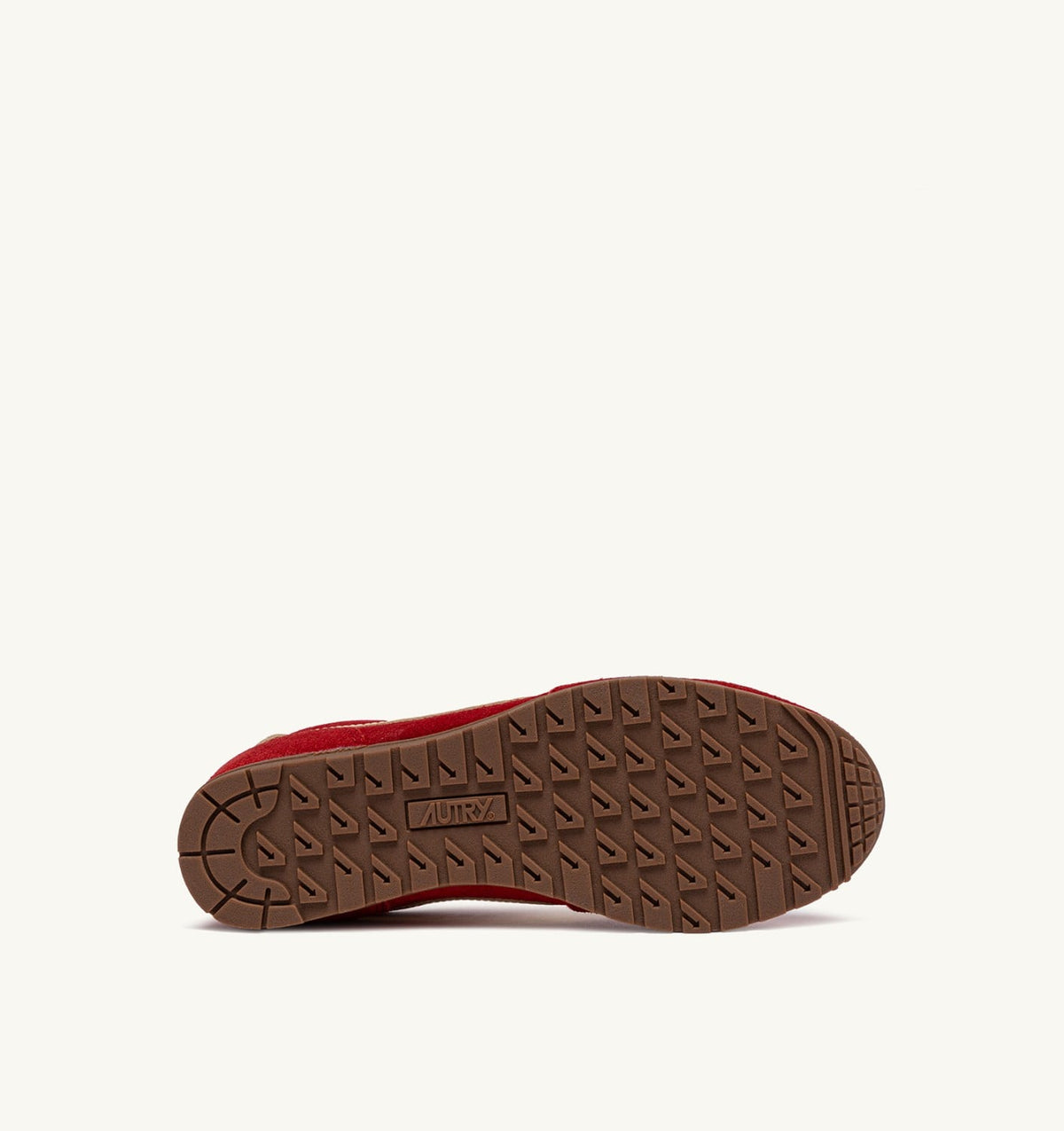 AUTRY SNEAKERS WINDSPIN IN SUEDE AND LEATHER COLOR RUBY AND RUTABAGA