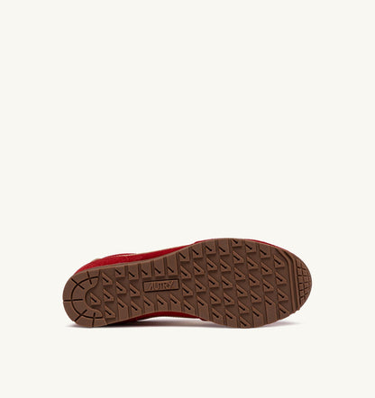 AUTRY SNEAKERS WINDSPIN IN SUEDE AND LEATHER COLOR RUBY AND RUTABAGA