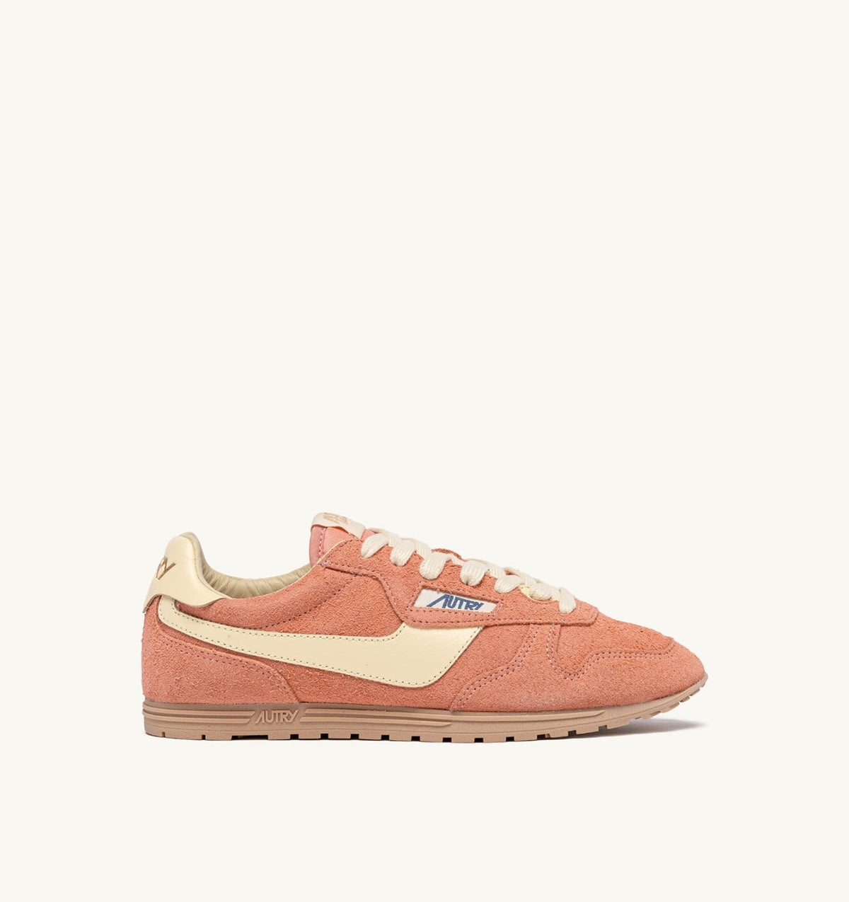 AUTRY SNEAKERS WINDSPIN IN SUEDE AND LEATHER COLOR DAMASK AND RUTABAGA