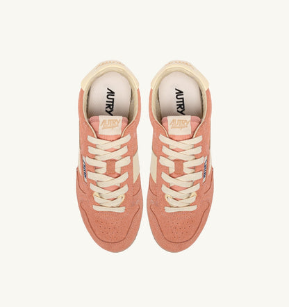 AUTRY SNEAKERS WINDSPIN IN SUEDE AND LEATHER COLOR DAMASK AND RUTABAGA