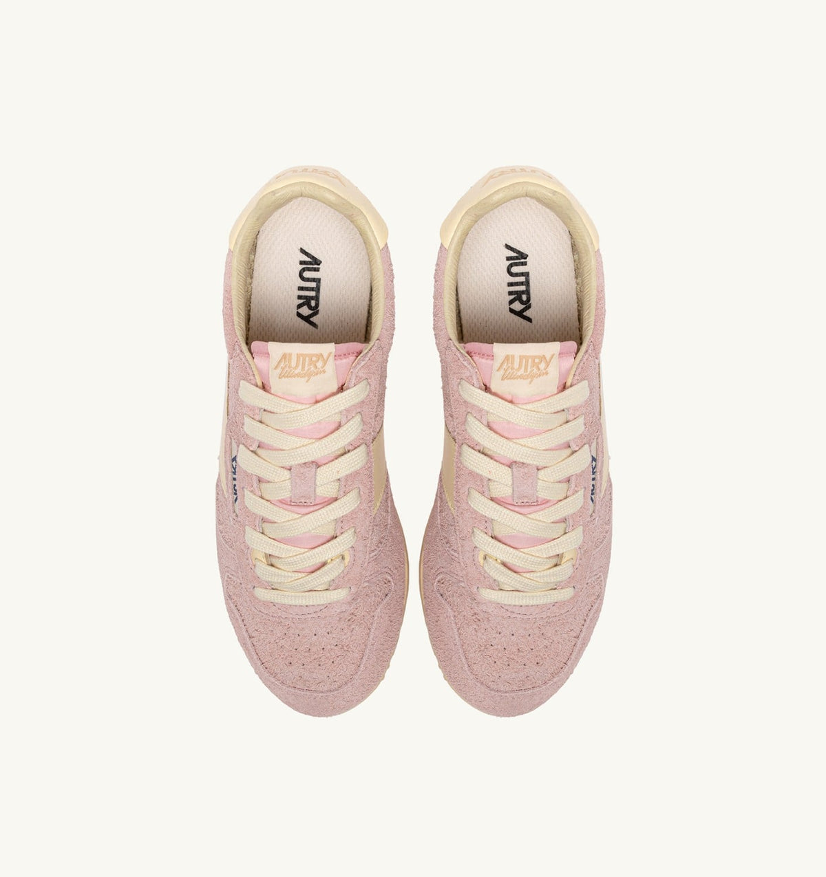 AUTRY SNEAKERS WINDSPIN IN SUEDE AND LEATHER COLOR ROSEMARY AND RUTABAGA