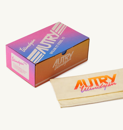 AUTRY SNEAKERS WINDSPIN IN SUEDE AND LEATHER COLOR ROSEMARY AND RUTABAGA