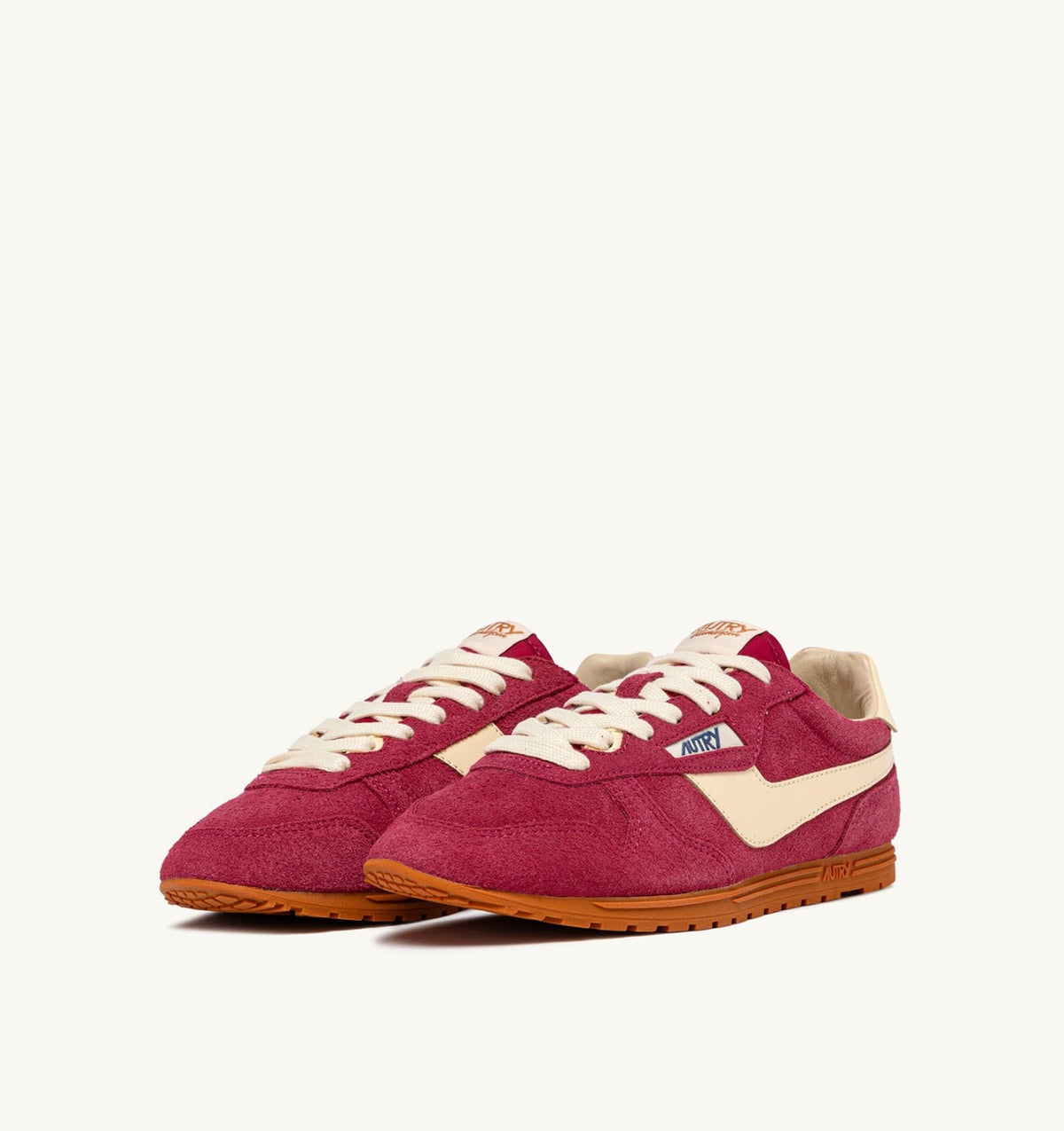 AUTRY SNEAKERS WINDSPIN IN SUEDE AND LEATHER COLOR CHEYENNE AND RUTABAGA